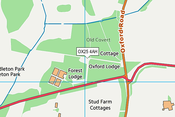 OX25 4AH map - OS VectorMap District (Ordnance Survey) OX25 4AH map - OS VectorMap District (Ordnance Survey)