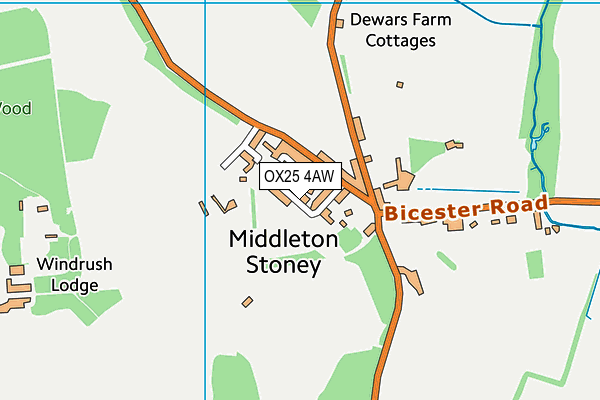OX25 4AW map - OS VectorMap District (Ordnance Survey) OX25 4AW map - OS VectorMap District (Ordnance Survey)