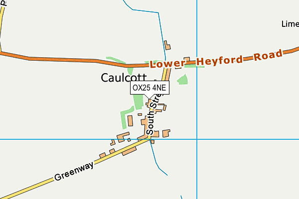 OX25 4NE map - OS VectorMap District (Ordnance Survey) OX25 4NE map - OS VectorMap District (Ordnance Survey)