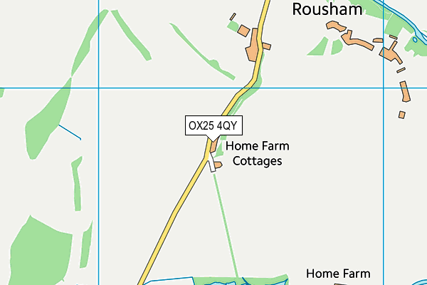 OX25 4QY map - OS VectorMap District (Ordnance Survey)