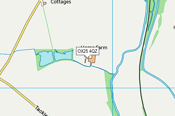 OX25 4QZ map - OS VectorMap District (Ordnance Survey) OX25 4QZ map - OS VectorMap District (Ordnance Survey)
