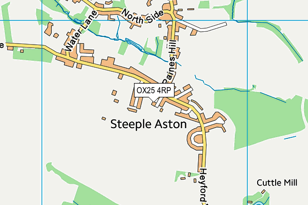 OX25 4RP map - OS VectorMap District (Ordnance Survey)