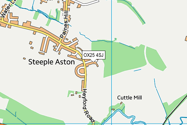OX25 4SJ map - OS VectorMap District (Ordnance Survey) OX25 4SJ map - OS VectorMap District (Ordnance Survey)