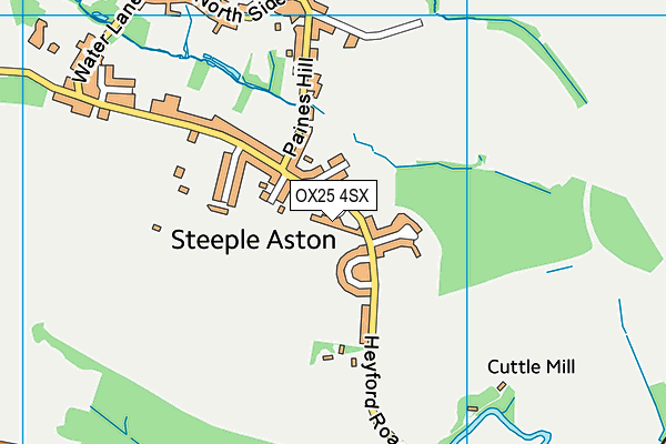 OX25 4SX map - OS VectorMap District (Ordnance Survey) OX25 4SX map - OS VectorMap District (Ordnance Survey)