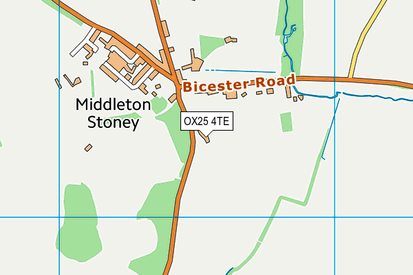 OX25 4TE map - OS VectorMap District (Ordnance Survey) OX25 4TE map - OS VectorMap District (Ordnance Survey)