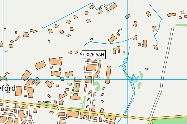 OX25 5AH map - OS VectorMap District (Ordnance Survey) OX25 5AH map - OS VectorMap District (Ordnance Survey)