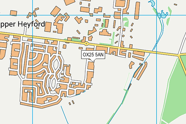 OX25 5AN map - OS VectorMap District (Ordnance Survey) OX25 5AN map - OS VectorMap District (Ordnance Survey)