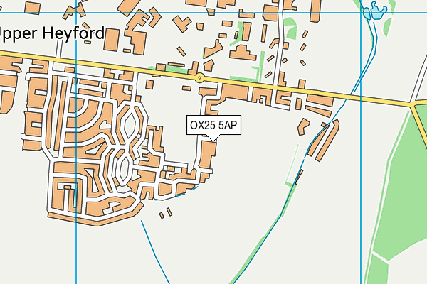OX25 5AP map - OS VectorMap District (Ordnance Survey) OX25 5AP map - OS VectorMap District (Ordnance Survey)