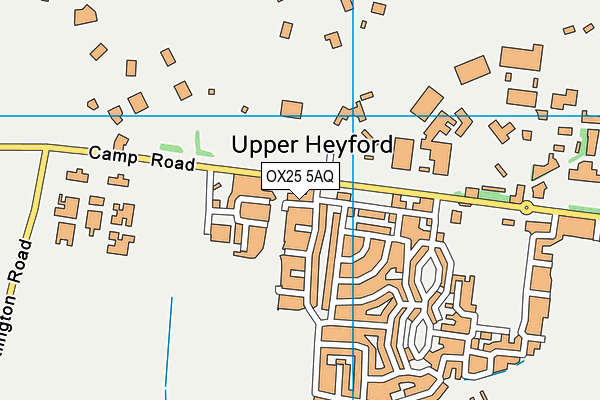 OX25 5AQ map - OS VectorMap District (Ordnance Survey) OX25 5AQ map - OS VectorMap District (Ordnance Survey)