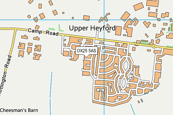 OX25 5AS map - OS VectorMap District (Ordnance Survey) OX25 5AS map - OS VectorMap District (Ordnance Survey)