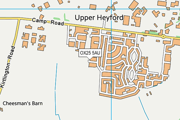 OX25 5AU map - OS VectorMap District (Ordnance Survey) OX25 5AU map - OS VectorMap District (Ordnance Survey)