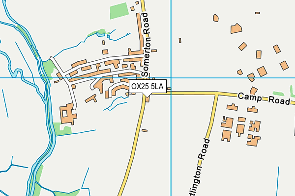 OX25 5LA map - OS VectorMap District (Ordnance Survey) OX25 5LA map - OS VectorMap District (Ordnance Survey)