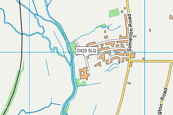 OX25 5LQ map - OS VectorMap District (Ordnance Survey) OX25 5LQ map - OS VectorMap District (Ordnance Survey)
