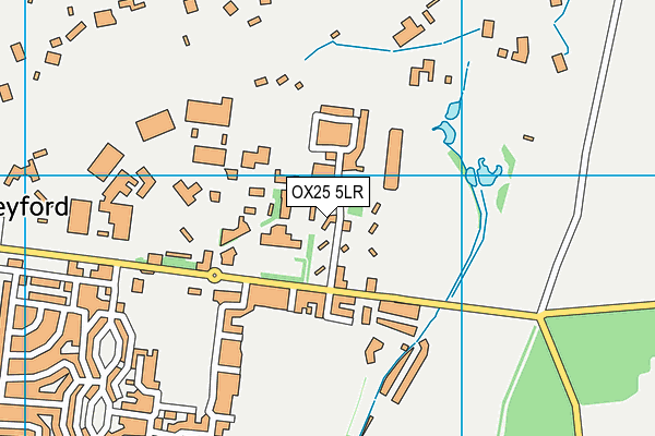 OX25 5LR map - OS VectorMap District (Ordnance Survey) OX25 5LR map - OS VectorMap District (Ordnance Survey)