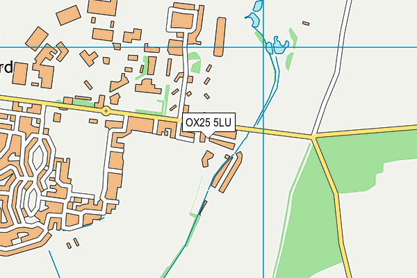 OX25 5LU map - OS VectorMap District (Ordnance Survey) OX25 5LU map - OS VectorMap District (Ordnance Survey)