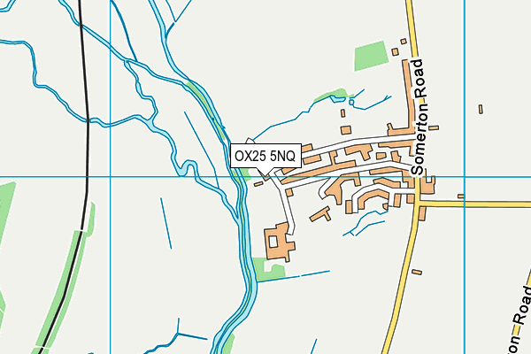OX25 5NQ map - OS VectorMap District (Ordnance Survey) OX25 5NQ map - OS VectorMap District (Ordnance Survey)