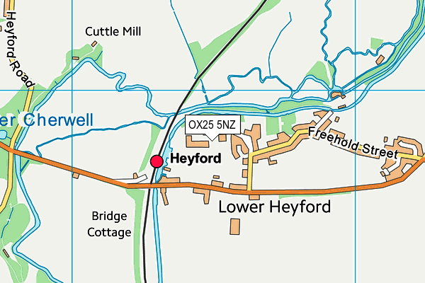 OX25 5NZ map - OS VectorMap District (Ordnance Survey) OX25 5NZ map - OS VectorMap District (Ordnance Survey)