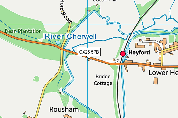 OX25 5PB map - OS VectorMap District (Ordnance Survey) OX25 5PB map - OS VectorMap District (Ordnance Survey)