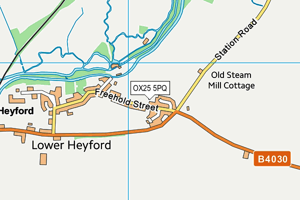 OX25 5PQ map - OS VectorMap District (Ordnance Survey) OX25 5PQ map - OS VectorMap District (Ordnance Survey)