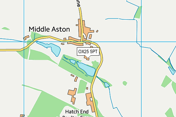 OX25 5PT map - OS VectorMap District (Ordnance Survey) OX25 5PT map - OS VectorMap District (Ordnance Survey)