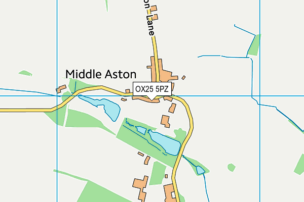 OX25 5PZ map - OS VectorMap District (Ordnance Survey) OX25 5PZ map - OS VectorMap District (Ordnance Survey)