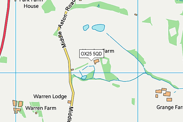 OX25 5QD map - OS VectorMap District (Ordnance Survey) OX25 5QD map - OS VectorMap District (Ordnance Survey)