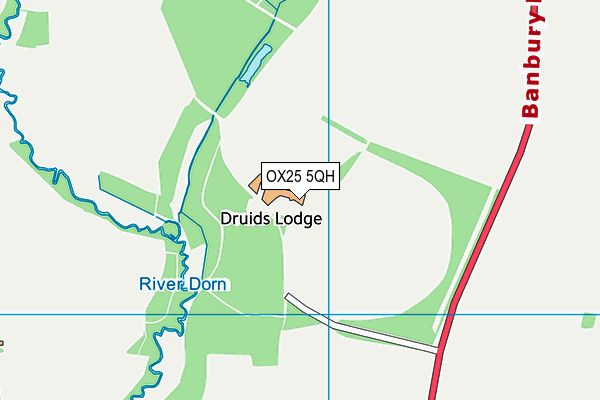 OX25 5QH map - OS VectorMap District (Ordnance Survey) OX25 5QH map - OS VectorMap District (Ordnance Survey)