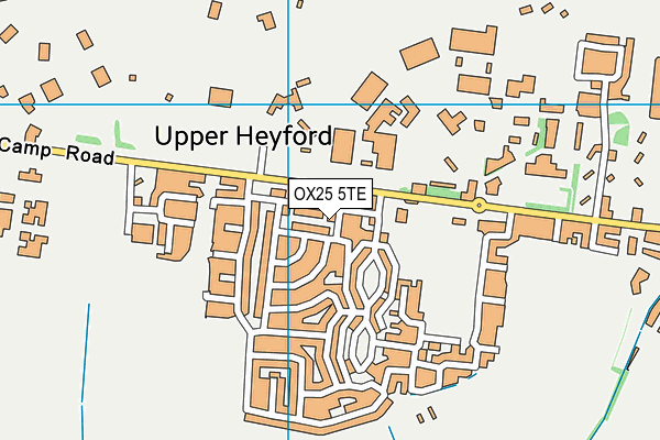 OX25 5TE map - OS VectorMap District (Ordnance Survey) OX25 5TE map - OS VectorMap District (Ordnance Survey)