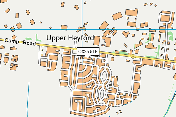 OX25 5TF map - OS VectorMap District (Ordnance Survey) OX25 5TF map - OS VectorMap District (Ordnance Survey)