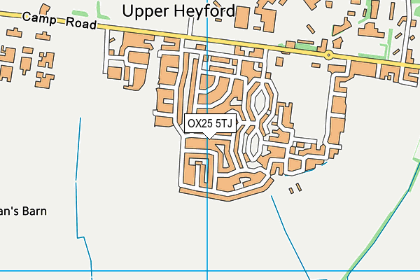 OX25 5TJ map - OS VectorMap District (Ordnance Survey) OX25 5TJ map - OS VectorMap District (Ordnance Survey)