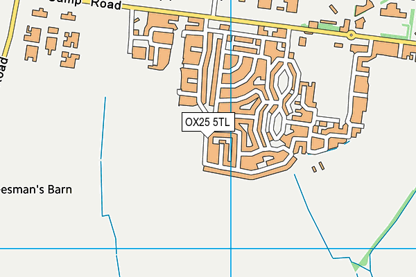 OX25 5TL map - OS VectorMap District (Ordnance Survey) OX25 5TL map - OS VectorMap District (Ordnance Survey)