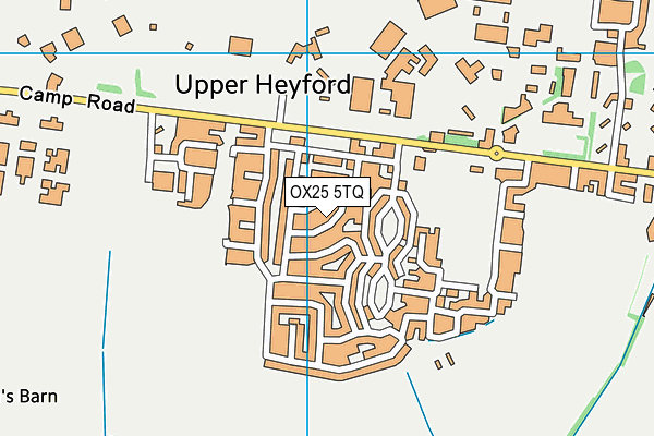 OX25 5TQ map - OS VectorMap District (Ordnance Survey) OX25 5TQ map - OS VectorMap District (Ordnance Survey)