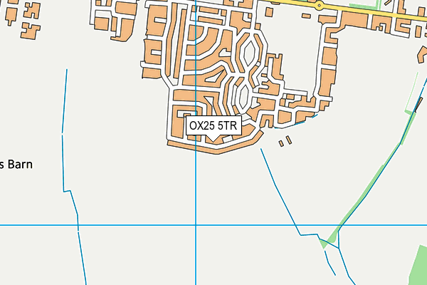 OX25 5TR map - OS VectorMap District (Ordnance Survey) OX25 5TR map - OS VectorMap District (Ordnance Survey)