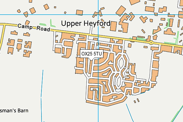 OX25 5TU map - OS VectorMap District (Ordnance Survey) OX25 5TU map - OS VectorMap District (Ordnance Survey)