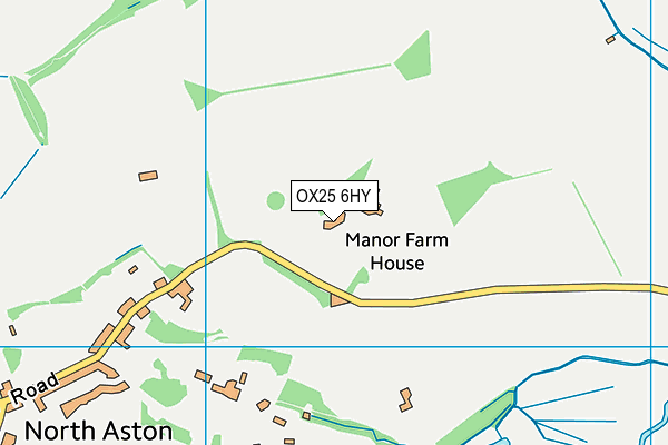 OX25 6HY map - OS VectorMap District (Ordnance Survey) OX25 6HY map - OS VectorMap District (Ordnance Survey)