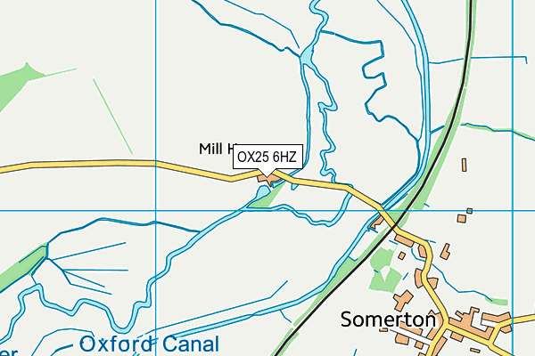 OX25 6HZ map - OS VectorMap District (Ordnance Survey) OX25 6HZ map - OS VectorMap District (Ordnance Survey)