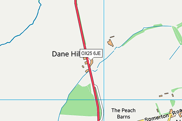 OX25 6JE map - OS VectorMap District (Ordnance Survey) OX25 6JE map - OS VectorMap District (Ordnance Survey)