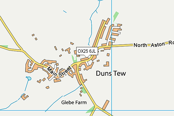 OX25 6JL map - OS VectorMap District (Ordnance Survey) OX25 6JL map - OS VectorMap District (Ordnance Survey)