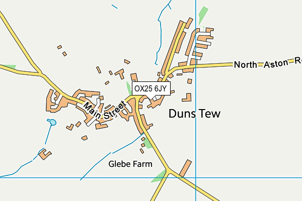 OX25 6JY map - OS VectorMap District (Ordnance Survey) OX25 6JY map - OS VectorMap District (Ordnance Survey)