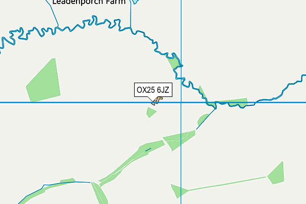 OX25 6JZ map - OS VectorMap District (Ordnance Survey) OX25 6JZ map - OS VectorMap District (Ordnance Survey)