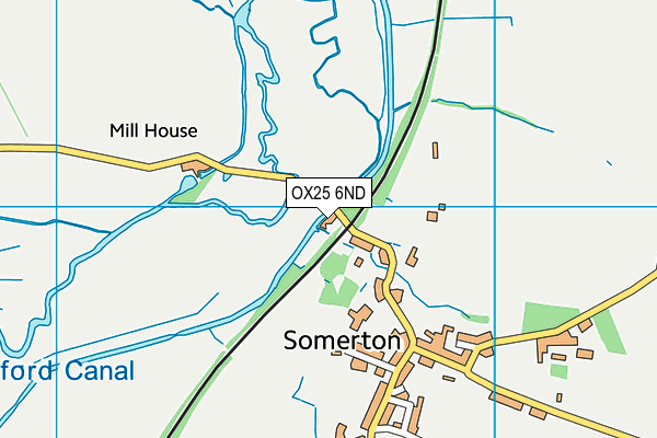 OX25 6ND map - OS VectorMap District (Ordnance Survey)