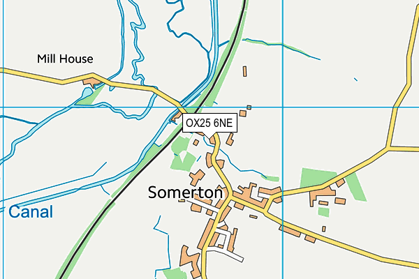 OX25 6NE map - OS VectorMap District (Ordnance Survey) OX25 6NE map - OS VectorMap District (Ordnance Survey)