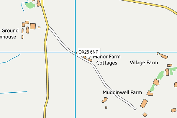 OX25 6NP map - OS VectorMap District (Ordnance Survey) OX25 6NP map - OS VectorMap District (Ordnance Survey)