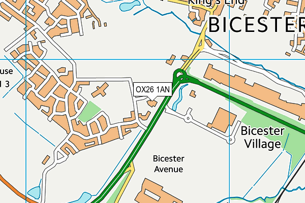 OX26 1AN map - OS VectorMap District (Ordnance Survey) OX26 1AN map - OS VectorMap District (Ordnance Survey)