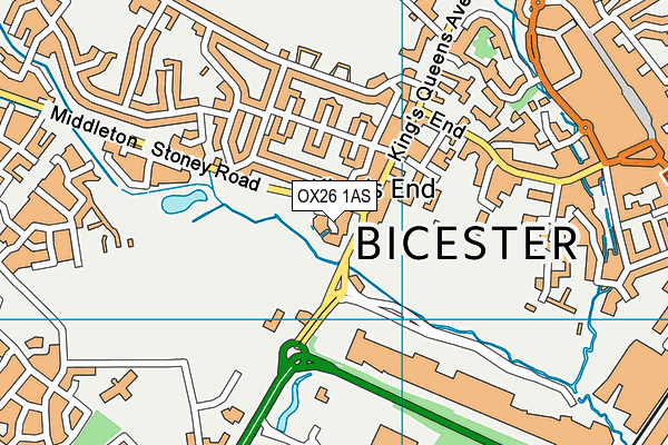 OX26 1AS map - OS VectorMap District (Ordnance Survey) OX26 1AS map - OS VectorMap District (Ordnance Survey)