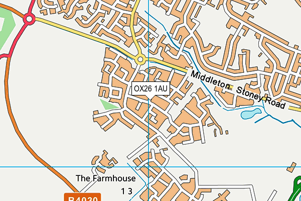 OX26 1AU map - OS VectorMap District (Ordnance Survey) OX26 1AU map - OS VectorMap District (Ordnance Survey)