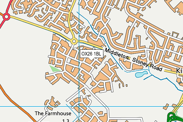 OX26 1BL map - OS VectorMap District (Ordnance Survey) OX26 1BL map - OS VectorMap District (Ordnance Survey)