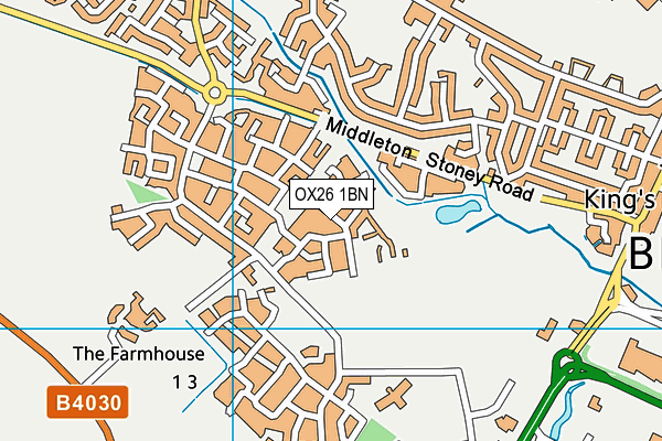 OX26 1BN map - OS VectorMap District (Ordnance Survey) OX26 1BN map - OS VectorMap District (Ordnance Survey)