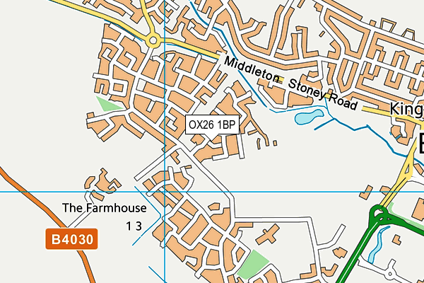 OX26 1BP map - OS VectorMap District (Ordnance Survey) OX26 1BP map - OS VectorMap District (Ordnance Survey)