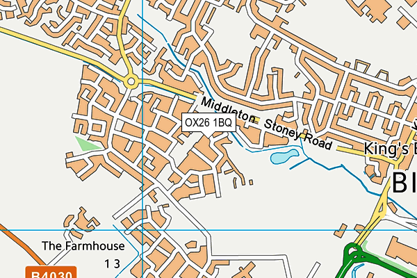 OX26 1BQ map - OS VectorMap District (Ordnance Survey) OX26 1BQ map - OS VectorMap District (Ordnance Survey)